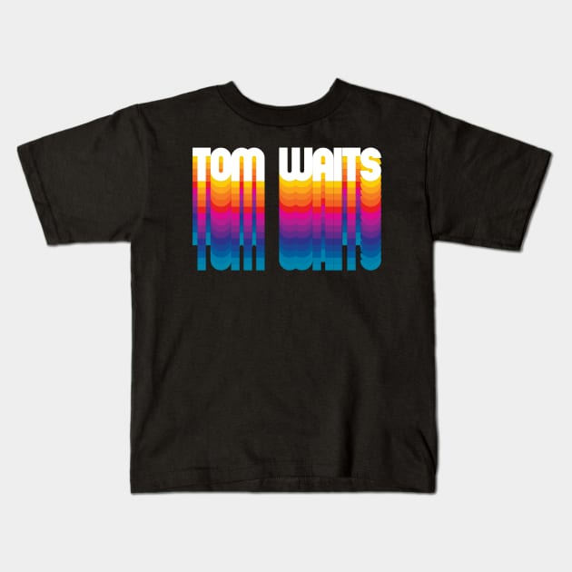 Retro Tom Proud Personalized Name Gift Retro Rainbow Style Kids T-Shirt by Time Travel Style